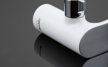 Смеситель на борт ванны Gappo G48 G1148-8 Белый Хром — фото 8, Смесители на борт ванны