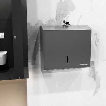 Диспенсер бумажных полотенец WasserKRAFT K-10091 Хром матовый — фото 3, Диспенсеры бумажных полотенец