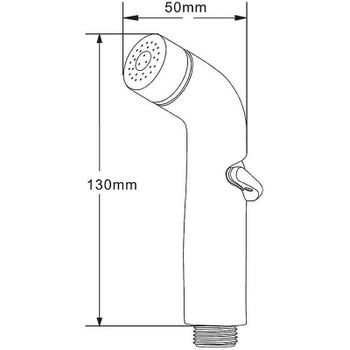 Гигиенический душ Orange HS003cr Хром — фото 7, Гигиенические души