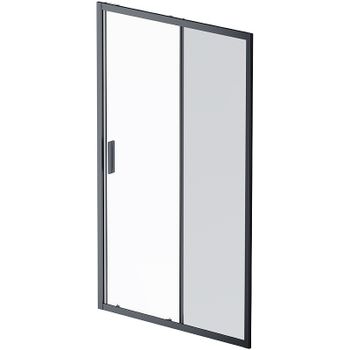Душевая дверь AM.PM Gem 120 W90G-120-1-195BG профиль Черный матовый стекло тонированное-прозрачное — фото 1, Раздвижные душевые двери