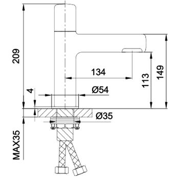 Смеситель для раковины Gappo G1052-81 Золотой сатин — фото 12, Смесители для раковины