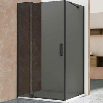 Душевой уголок Vincea Extra 120х90 VSR-1E111290CGB профиль Черный стекло тонированное — фото 1, Прямоугольные душевые уголки
