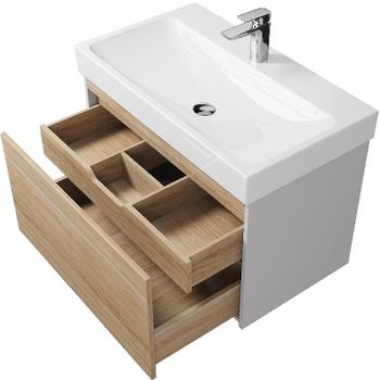 Тумба под раковину Creto Etna 80 4-1078S подвесная Soft — фото 3, Тумбы под раковину