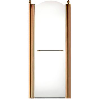 Душевая дверь Migliore Diadema 80 L 22692 профиль Бронза стекло прозрачное — фото 1, Распашные душевые двери