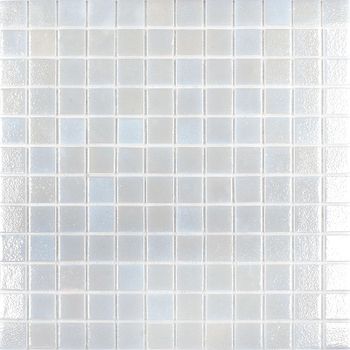 Стеклянная мозаика Vidrepur Shell № 563 White на сетке 25х25 см — фото 1, Мозаика