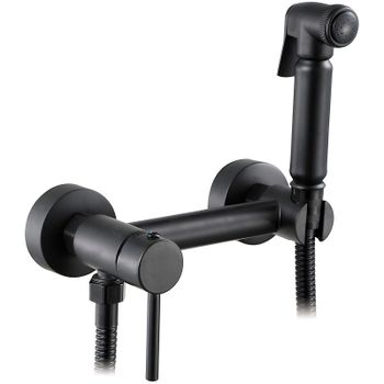 Гигиенический душ со смесителем Viko V-4928 Черный матовый — фото 1, Гигиенические души