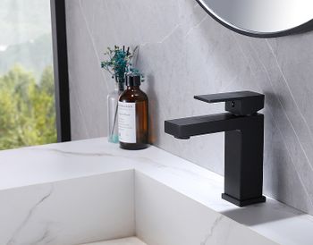 Смеситель для раковины Abber Daheim AF8210B Черный матовый — фото 2, Смесители для раковины