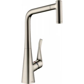 Смеситель для кухни Hansgrohe Metris 14820800 Сталь — фото 1, Смесители для кухни