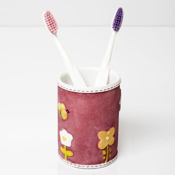 Стакан для зубных щеток WasserKRAFT Ammer K-6428 Розовый матовый — фото 3, Стаканы для зубных щеток