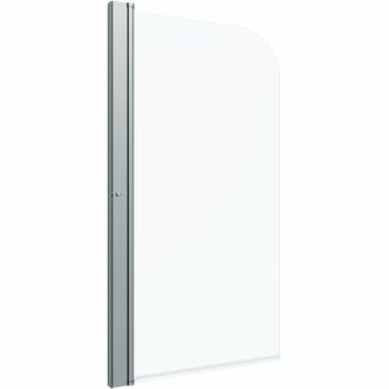 Шторка на ванну Triton Соло 75х140 Щ0000038541 профиль Хром стекло прозрачное — фото 8, Шторки для ванной распашные