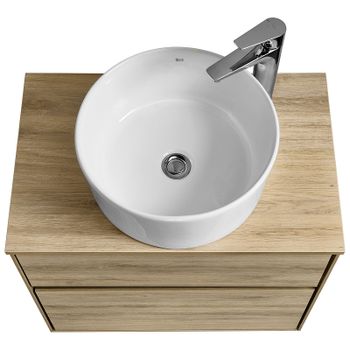 Тумба под раковину Aquaton Либерти 60 1A279401LYC70 подвесная Дуб эльвезия — фото 9, Тумбы под раковину