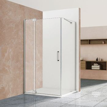 Душевой уголок Vincea Extra 90х90 VSR-1E809090CL профиль Хром стекло прозрачное — фото 1, Квадратные душевые уголки