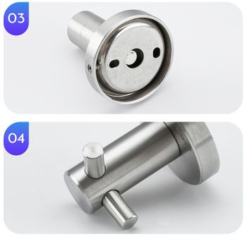 Двойной крючок Frap F301 F30105-2 Сатин — фото 6, Крючки для полотенец