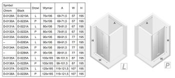 Душевая дверь New Trendy New Soleo Chrome 100 R D-0136A профиль Хром стекло прозрачное — фото 9, Складные душевые двери