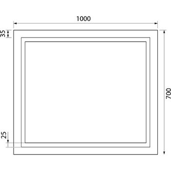 Зеркало Iddis Zodiac 100 ZOD1000i98 с подсветкой Белое — фото 8, Зеркала в ванную комнату