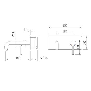 Смеситель для раковины Berges Ventas S 076010 Черный матовый — фото 2, Смесители для раковины