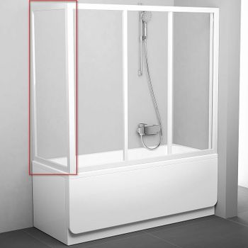 Боковая стенка для шторки на ванну Ravak Supernova APSV 70 95010102Z1 профиль Белый стекло Transparent — фото 1, Боковые стенки