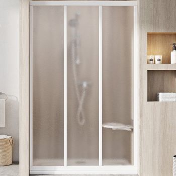 Душевая дверь Ravak Supernova ASDP3-100 00VA01R2ZG профиль Белый стекло Grape — фото 1, Раздвижные душевые двери