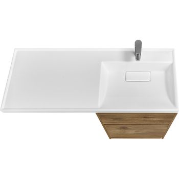 Тумба под раковину Aquaton Лондри 120 1A266901LHDR0 Дуб Рустикальный без фасада — фото 4, Тумбы под раковину