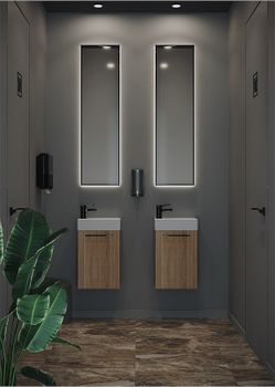 Тумба под раковину Creto Pollino 37 15-1418-1419S подвесная Soft — фото 5, Тумбы под раковину