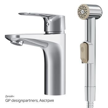 Смеситель для раковины AM.PM Gem F90A03000 с гигиеническим душем Хром — фото 9, Смесители для раковины