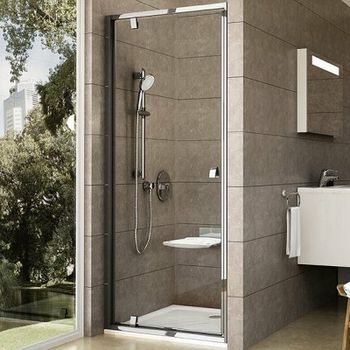 Душевая дверь Ravak Pivot PDOP1-80 03G40C00Z1 профиль Хром стекло Transparent — фото 1, Распашные душевые двери