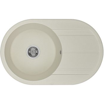 Кухонная мойка Aquaton Амира 78 1A712932AI240 Жемчуг — фото 1, Кухонные мойки