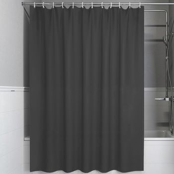 Штора для ванны Iddis Promo 180х200 P03PE18i11 Темно-серая — фото 1, Шторы для ванной