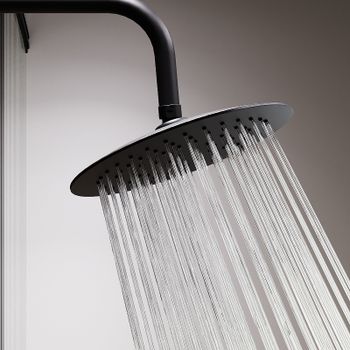 Верхний душ Damixa Scandinavian Pure 936050300 Черный матовый — фото 3, Верхние души