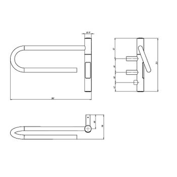Электрический полотенцесушитель Vincea 39х25 VTD-1P1WE Белый — фото 4, Электрические полотенцесушители