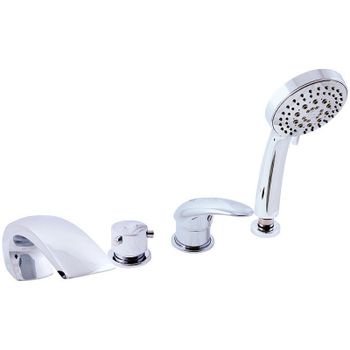 Смеситель на борт ванны Rav Slezak Dunaj D472.5P Хром — фото 1, Смесители на борт ванны