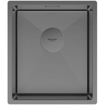 Кухонная мойка Paulmark Next 38 Uni PM213844-GM Вороненая сталь — фото 1, Кухонные мойки