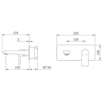 Смеситель для раковины Berges Ventas S 076006 Черный матовый — фото 2, Смесители для раковины