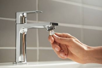 Смеситель для раковины Hansgrohe Rebris E 72557000 Хром — фото 4, Смесители для раковины