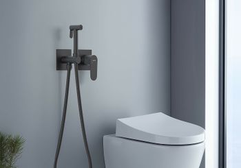 Гигиенический душ со смесителем Aquatek Оберон AQ1220MB Черный матовый — фото 5, Гигиенические души