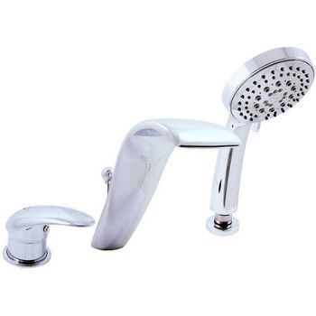 Смеситель на борт ванны Rav Slezak Dunaj D461.5S Хром — фото 1, Смесители на борт ванны