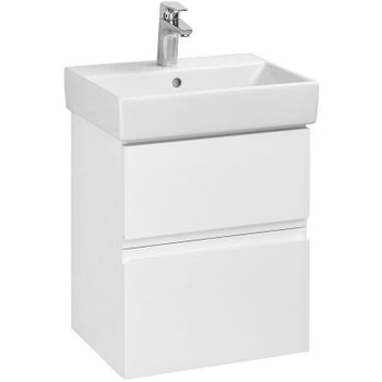 Тумба под раковину Roca Oleta 50 A857638806 подвесная Белый глянец — фото 1, Тумбы под раковину