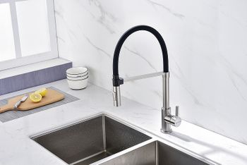 Товар: Смеситель для кухни Paulmark Halt Ha214021-Ni Никель - фото 3 Смеситель для кухни Paulmark Halt Ha214021-Ni Никель — фото 3, Смесители для кухни