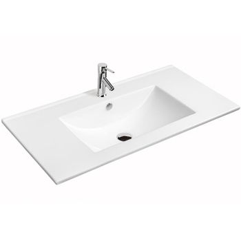 Раковина CeramaLux 71 9070Е Белая — фото 1, Раковины встраиваемые сверху