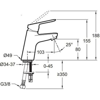 Комплект смесителей Jacob Delafon Lucien E20850RU-CP Хром — фото 7, Готовые комплекты для ванной комнаты