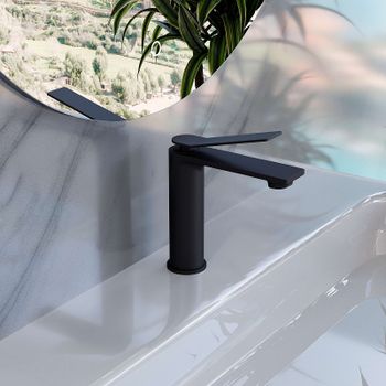 Смеситель для раковины Vincea Verse VBF-2VE1MB Черный матовый — фото 2, Смесители для раковины