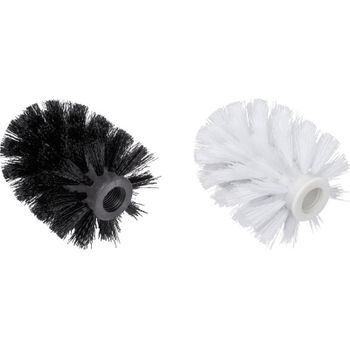 Набор щеток для туалетного ершика Fixsen Kvadro FX-61313BC Черная и Белая — фото 1, Ершики для унитаза