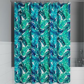 Штора для ванны Iddis Base 180х200 BF05P18i11 Зеленая Синяя — фото 1, Шторы для ванной