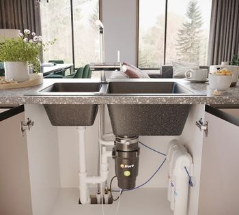 Кухонная мойка Domaci Бьелла DMC-76K GWS-76K-308 Черная — фото 6, Кухонные мойки