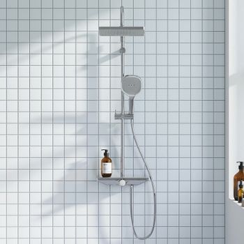 Душевая система Damixa Merkur 940730000 Хром — фото 2, Душевые стойки