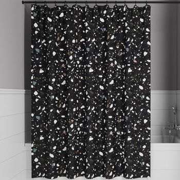 Штора для ванны Iddis Base 180х200 BT02P18i11 Черная — фото 1, Шторы для ванной