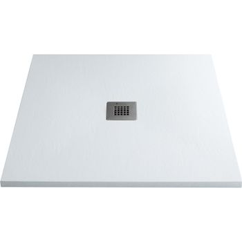 Душевой поддон из искусственного камня Allen Brau Priority 100x100 8.31005-21 Белый камень — фото 1, Душевые поддоны из искусственного камня