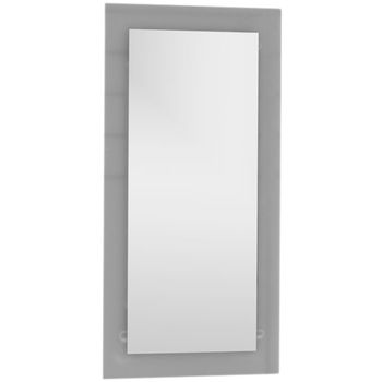 Зеркало Aquanet Нота 45 159094 с подсветкой Алюминий — фото 1, Зеркала в ванную комнату