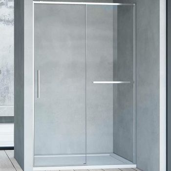 Душевая дверь Vincea Slim Soft 150 VDS-1SS150CL профиль Хром стекло прозрачное — фото 1, Раздвижные душевые двери