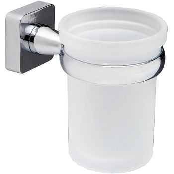 Стакан для зубных щеток WasserKRAFT Lippe K-6528 Хром — фото 1, Стаканы для зубных щеток